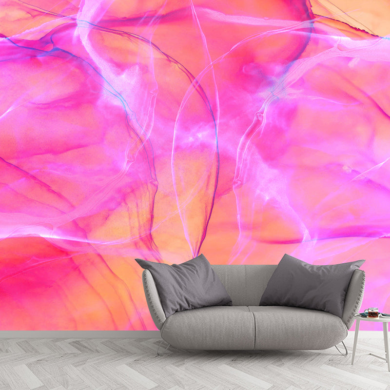 Modern Illustration Mural Wallpaper Abstract Style Environment Friendly Bedroom Wall Mural