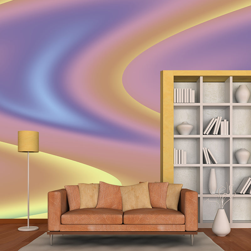 Eco-friendly Illustration Wall Mural Wallpaper Abstract Style Sitting Room Wall Mural