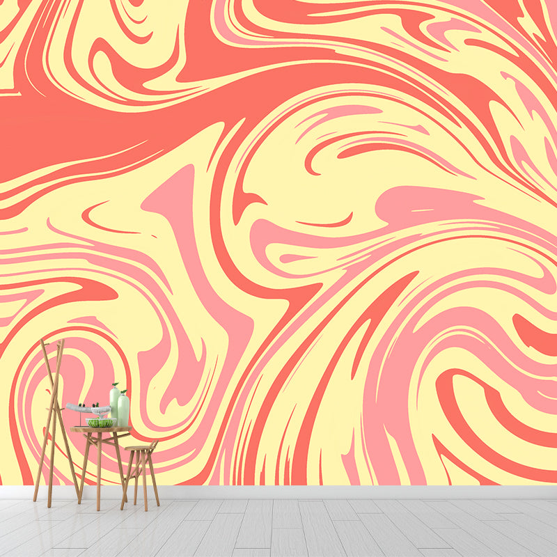 Eco-friendly Illustration Wall Mural Wallpaper Abstract Style Sitting Room Wall Mural