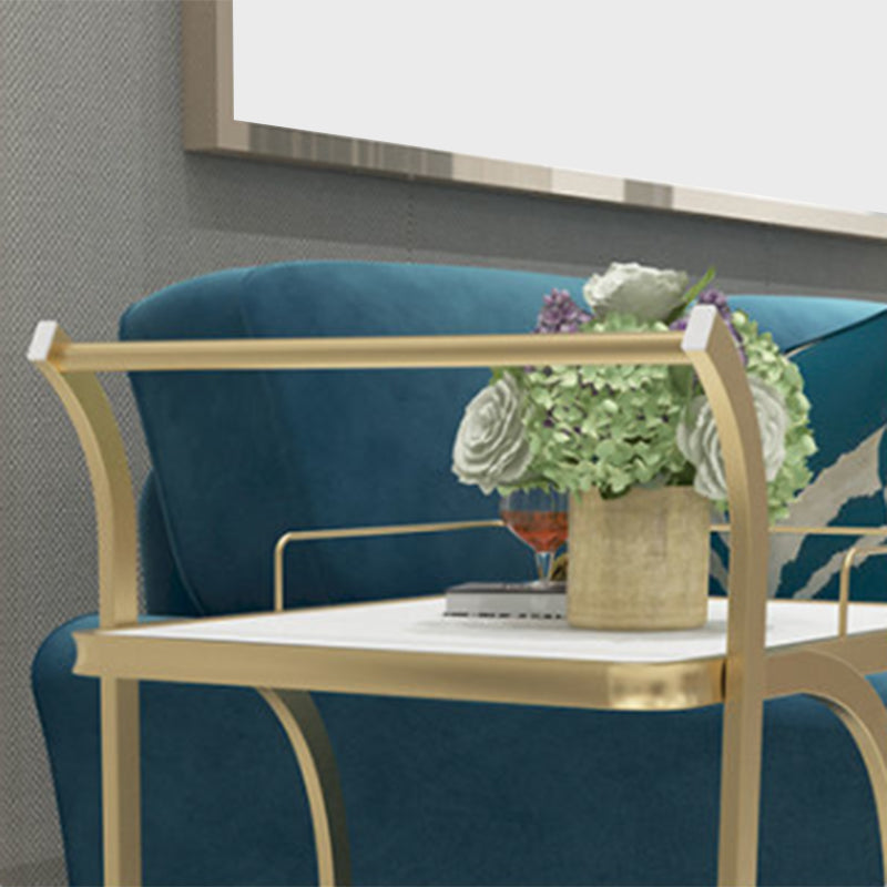 Contemporary Prep Table Rolling Rectangle Metal Prep Table for Kitchen