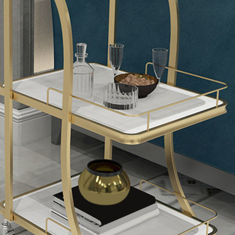 Contemporary Prep Table Rolling Rectangle Metal Prep Table for Kitchen