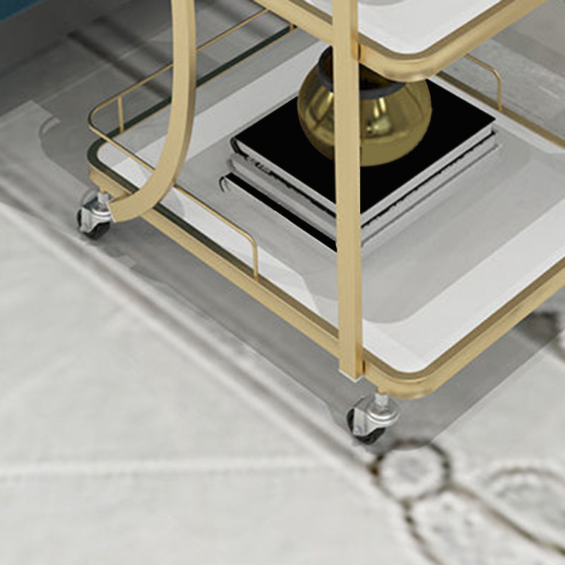 Contemporary Prep Table Rolling Rectangle Metal Prep Table for Kitchen