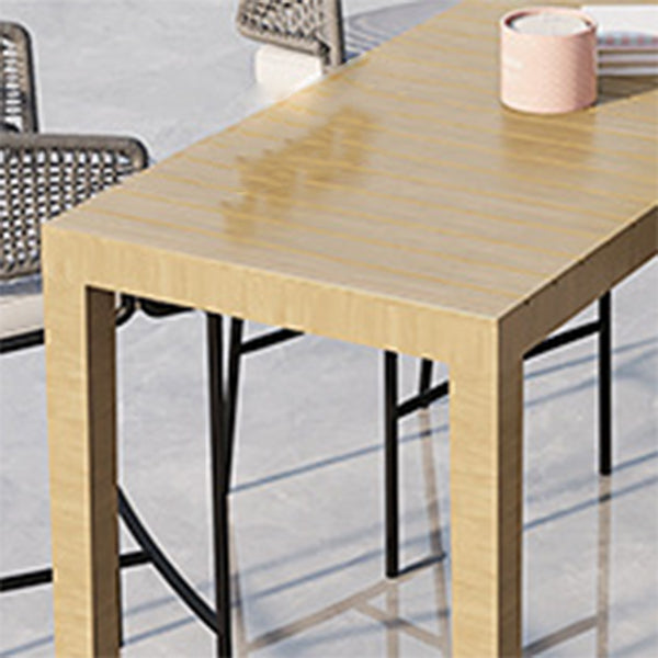 Modern Solid Wood Bar Table Set 1/3/5 Pieces Bistro Table Set for Outdoor