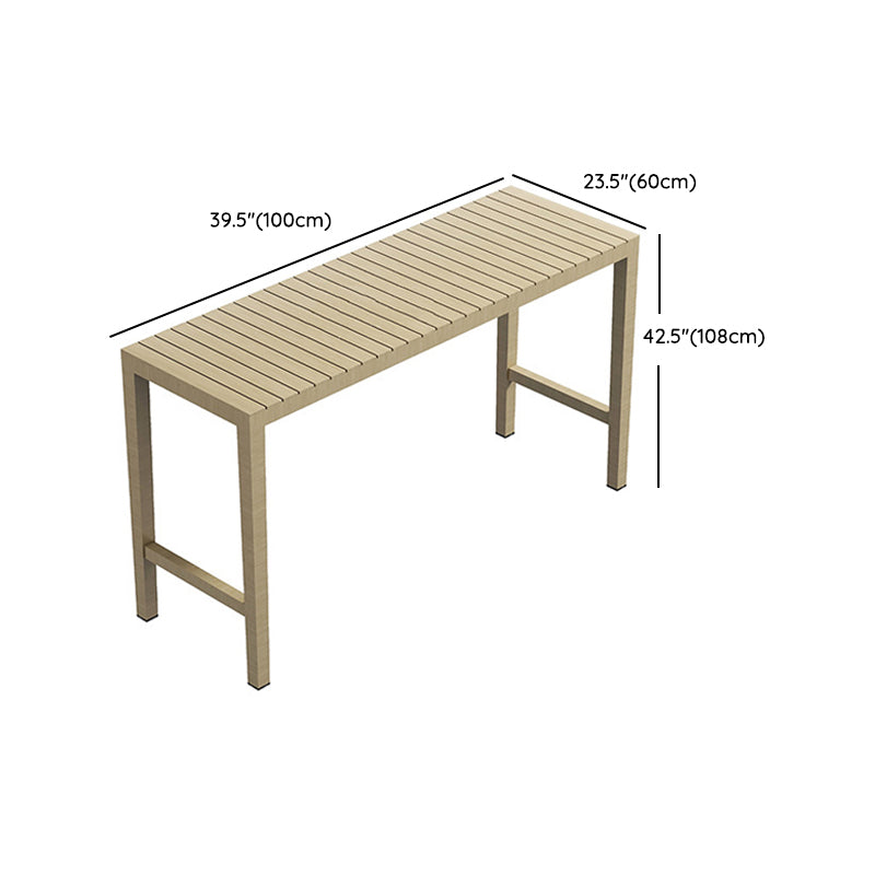 Modern Solid Wood Bar Table Set 1/3/5 Pieces Bistro Table Set for Outdoor