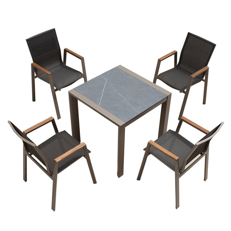 Bohemian Style 1/4/5/7 Pieces Dining Set Stone Dining Table Set