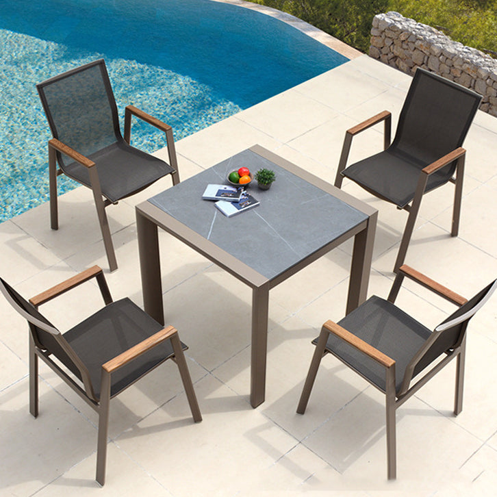 Bohemian Style 1/4/5/7 Pieces Dining Set Stone Dining Table Set