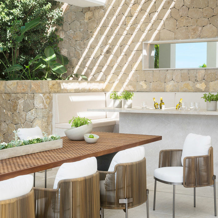 Bohemian Style 1/4/9 Pieces Dining Table Set Dining Table Set for Outdoor