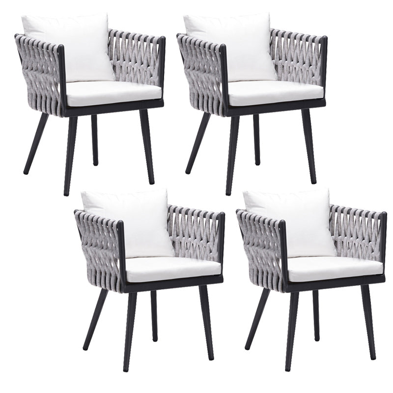 Bohemian Style Dining Set 1/4/5/7 Pieces Wood Dining Table Set for Patio