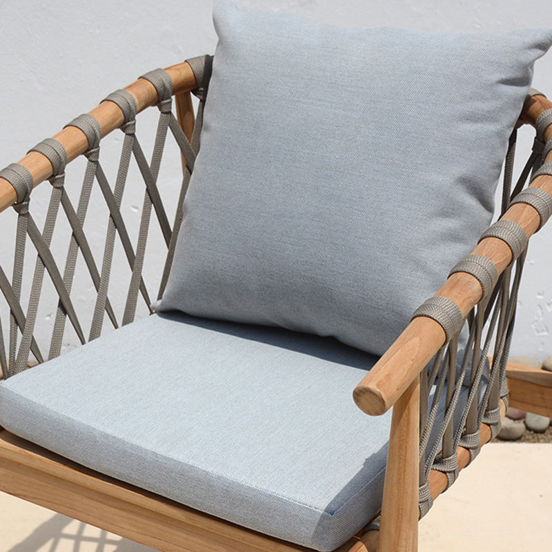 Bohemian Style Dining Set 1/4/5 Pieces Wood Dining Table Set for Patio