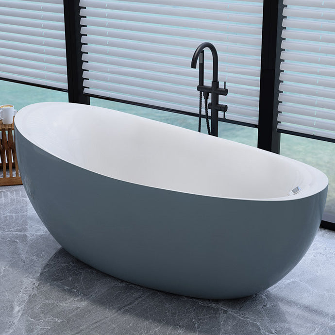 Bathroom Modern Single Slipper Bathtub Stand Alone Acrylic Bath Tub
