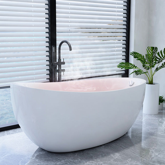 Bathroom Modern Single Slipper Bathtub Stand Alone Acrylic Bath Tub
