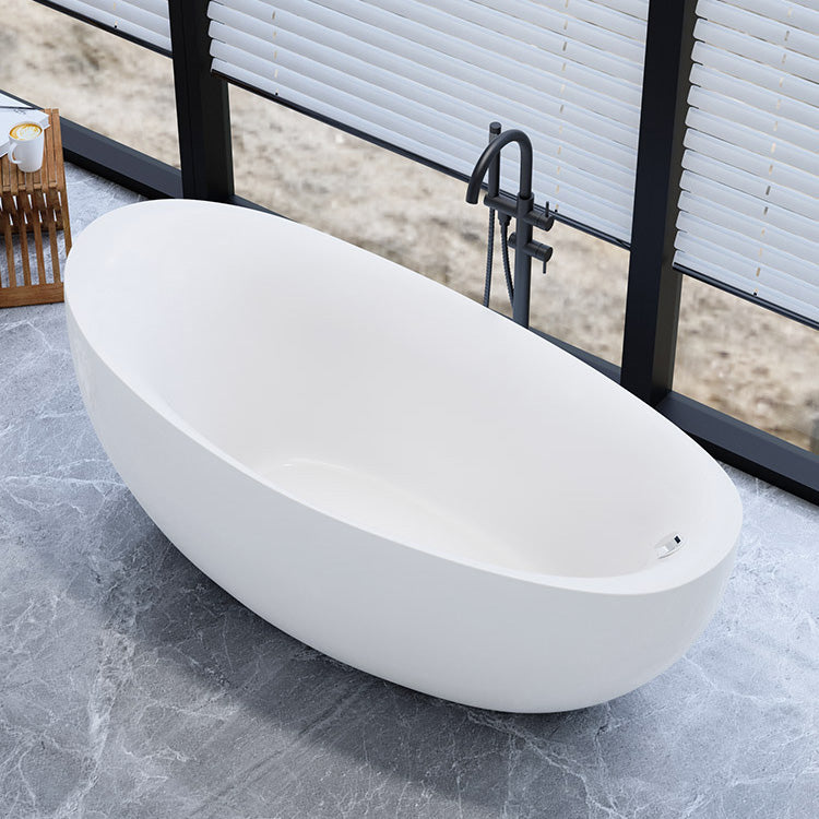 Bathroom Modern Single Slipper Bathtub Stand Alone Acrylic Bath Tub