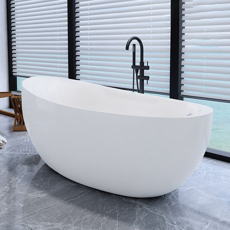Bathroom Modern Single Slipper Bathtub Stand Alone Acrylic Bath Tub