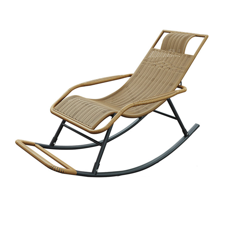 Modern Reclining Rocker Chair Wicker Rocking Chair for Home Decor