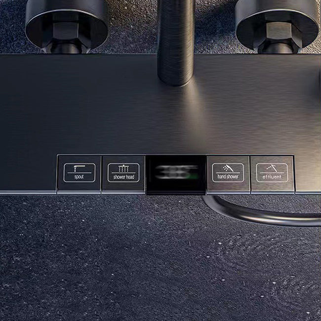 Wall Mounted Shower Arm Shower Faucet Adjustable Metal Shower System with Slide Bar