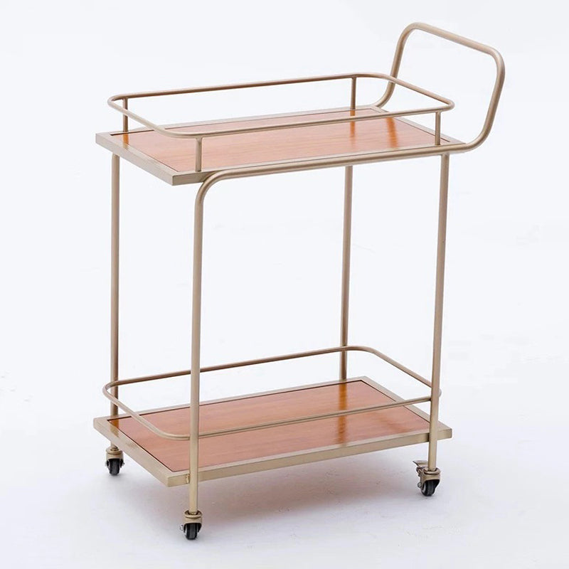 34.65" High Modern Style Prep Table Rolling Metal Prep Table for Kitchen