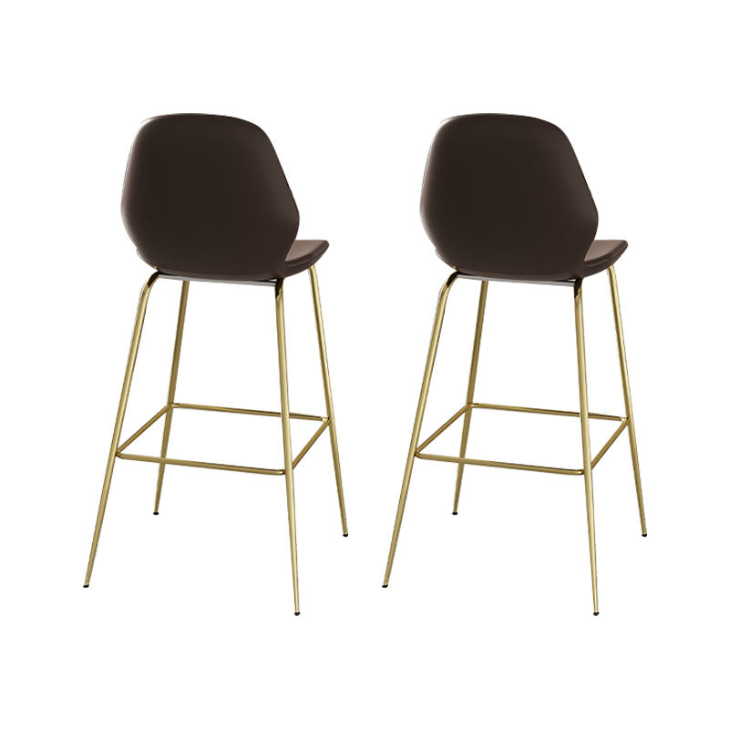 Glam Rectangular Pub Table Set 1/2/3 Pcs Stone Bar Table and Leather Bar Stools