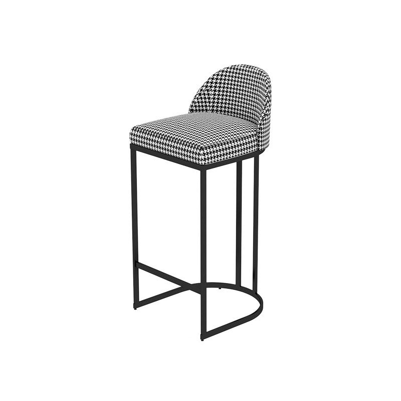 Pub Dining Set 1/5 Pcs Modern Bar Table in Black Base with Upholstered Stools