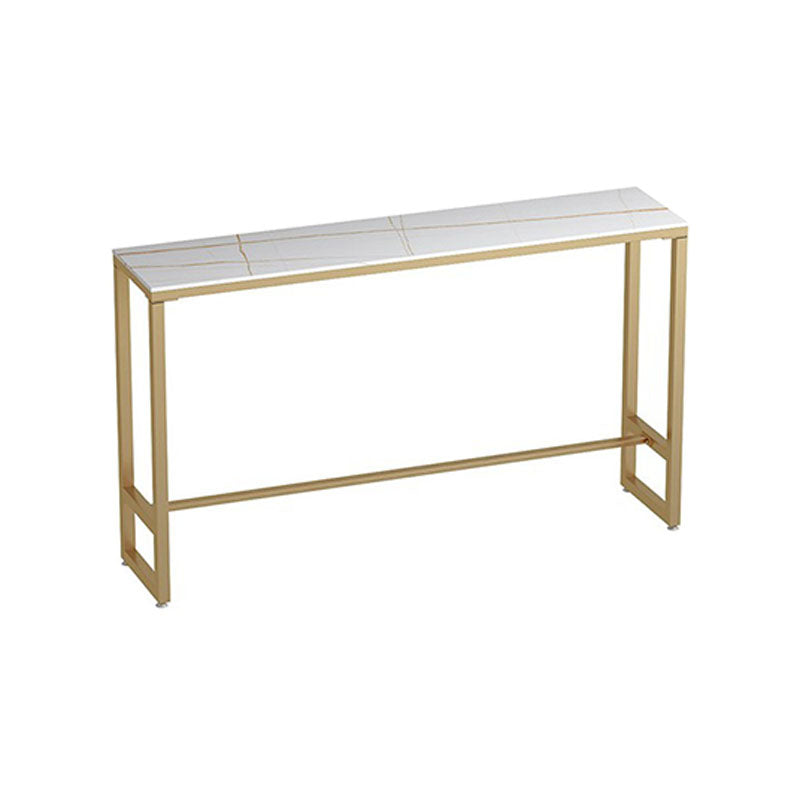 Stone Bar Table Set 1/3 Pcs Modern Metal Frame Bar Table and Stools