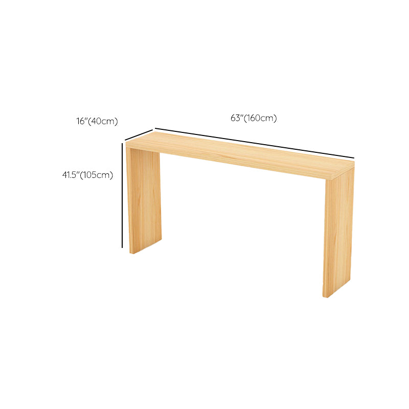 Modern Style 1/2/5/9 Pieces Bar Table Set Rectangle Bar Table with Wooden Stools