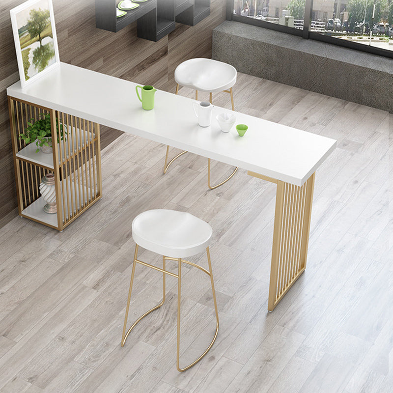 Solid Wood Bar Stool and Table Set 1/2/3 Pieces Rectangular Rectangular