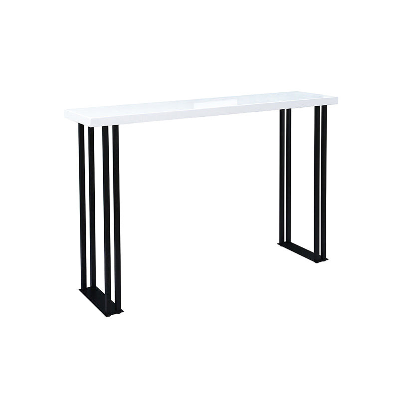 Modern 1/3 Pieces Bar Table Set Rectangle Wood Counter Table with High Stools for Cafe