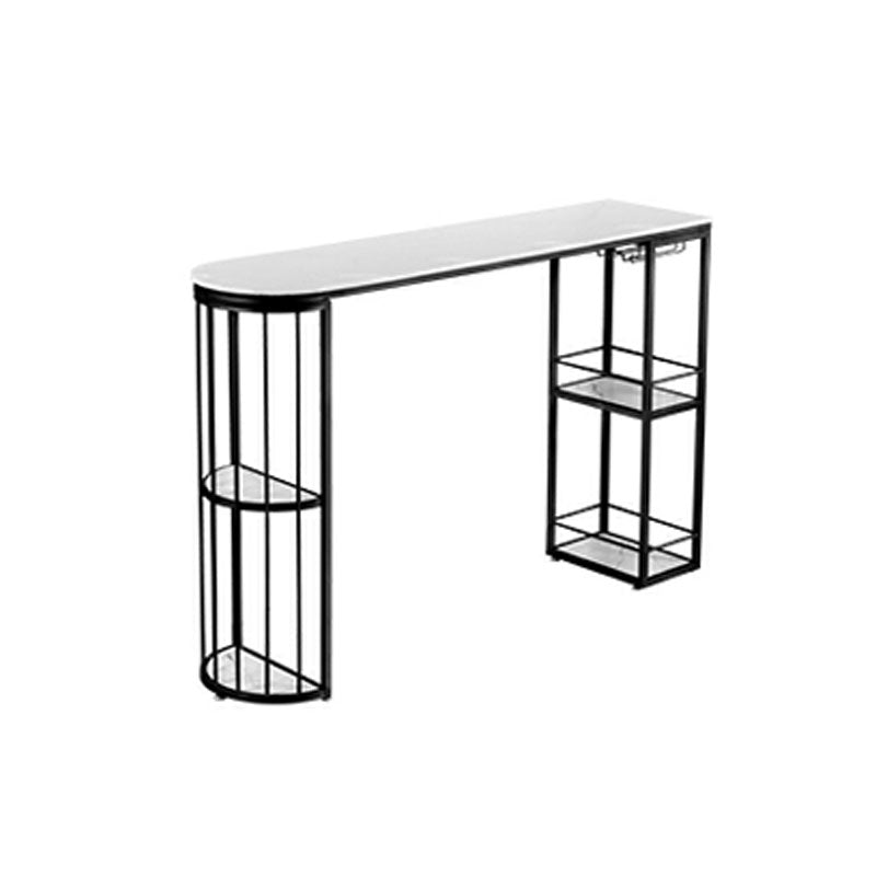 Free Form Bar Table Set 1/3 Pcs Stone Bar Table and Armless Stools