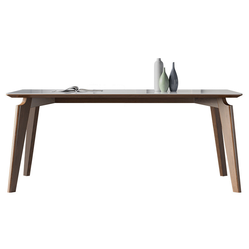 Glossy White Dining Table with Leather Chairs 1/2/4/5/7 Pieces Modern Dinette Set