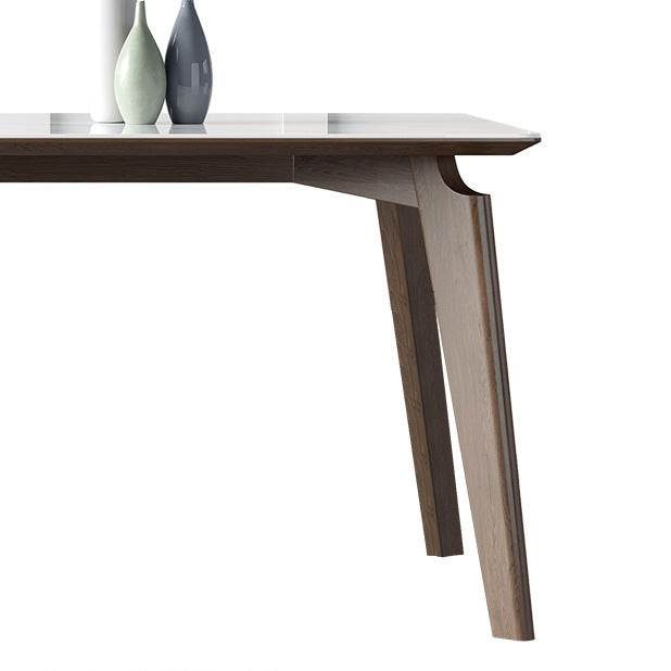 Glossy White Dining Table with Leather Chairs 1/2/4/5/7 Pieces Modern Dinette Set