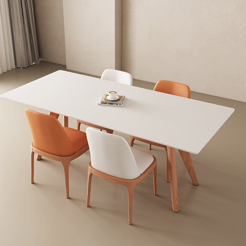 Modern Dining Set with Leather Chairs 1/4/5 Pieces Dinette Set