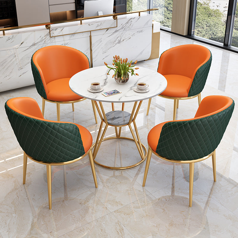 Modern Style Dining Set with Padded Chairs 1/2/5 Pieces Dinette Set for Home