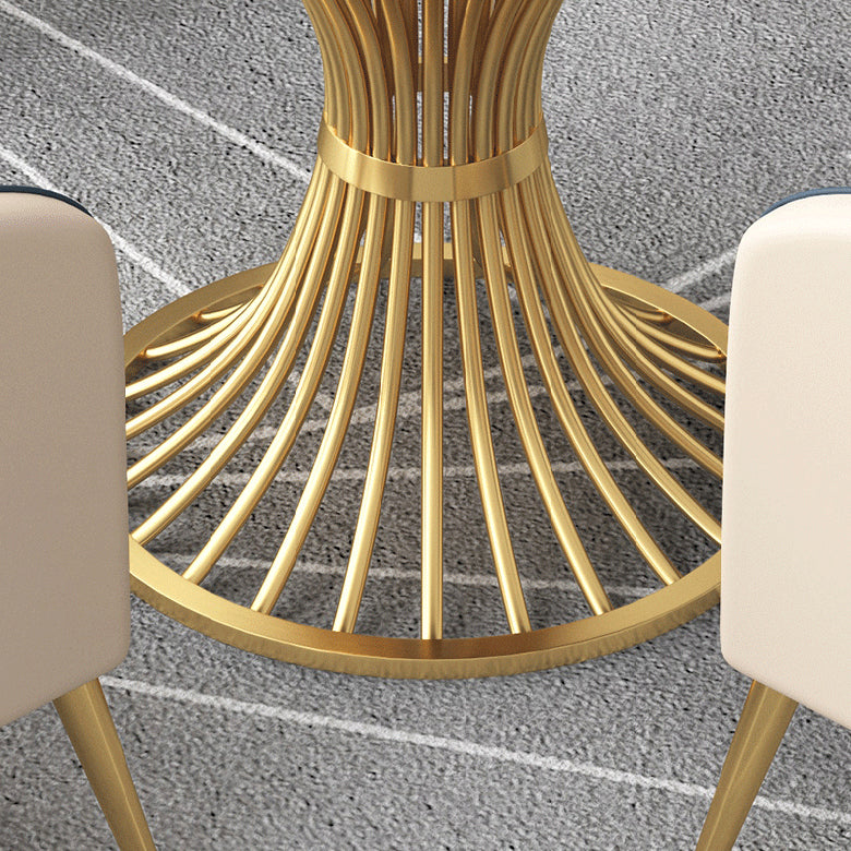 Glam Style Dinette Set for Home 1/2/5 Pieces Polished Finish Dining Table Set