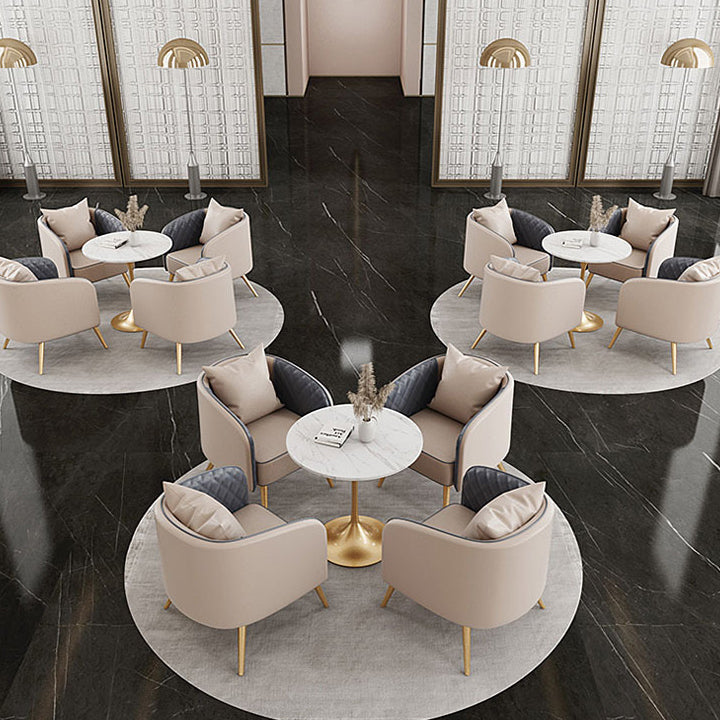 Glam Style Dinette Set for Home 1/2/5 Pieces Polished Finish Dining Table Set