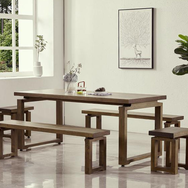 Modern 1/2/3/5/7 Pieces Dining Set Rectangle Wood Dining Table for Dining Room