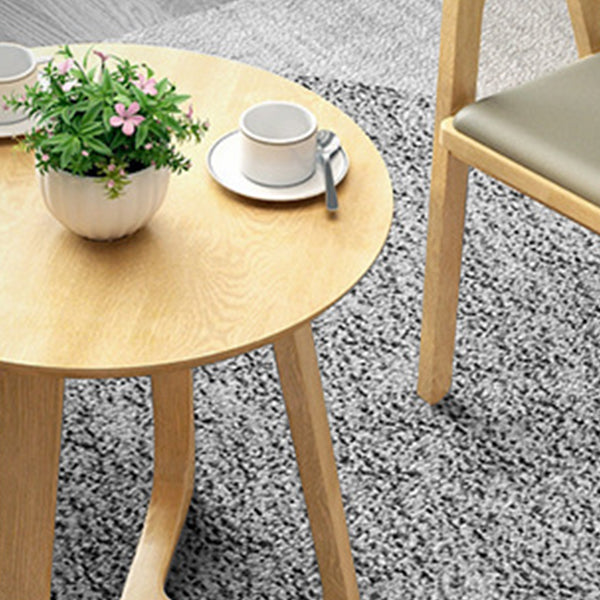 Light Wood Finish Dining Table with Wooden Chairs 1/2/3/4 Pieces Modern Dinette Set