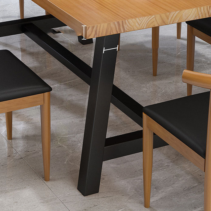 Traditional 1/7 Pieces Dining Set Rectangle Wood Dining Table Set for Dining Room