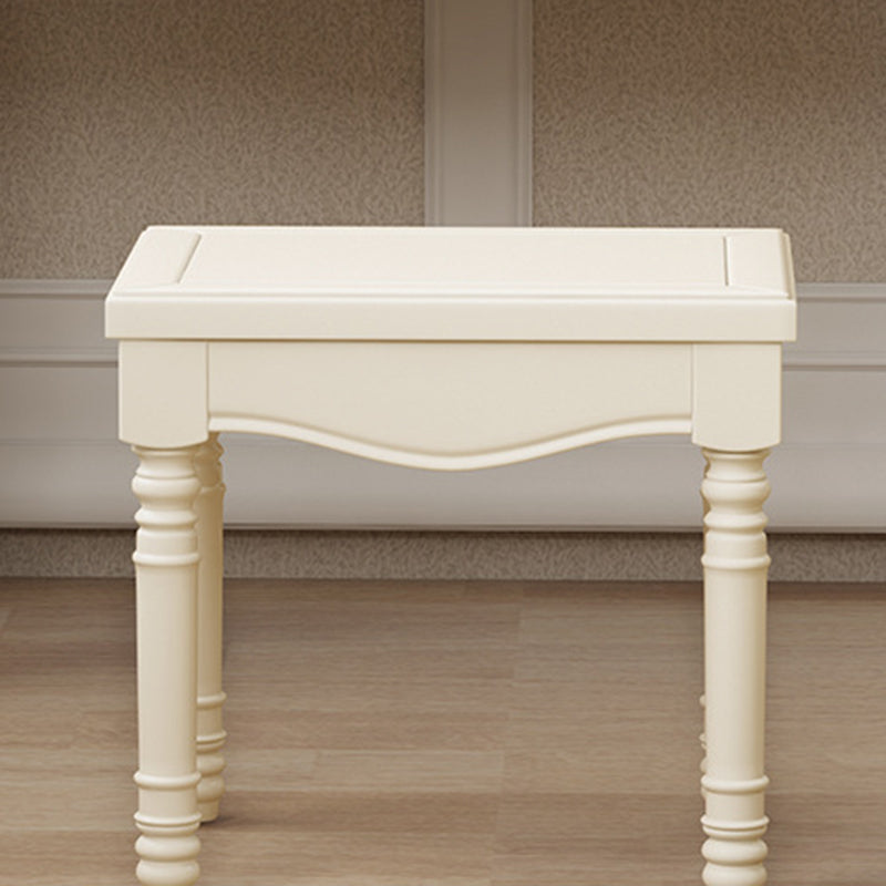 Three Piece Traditional Mirrored Vanity Set Solid Wood Dresser