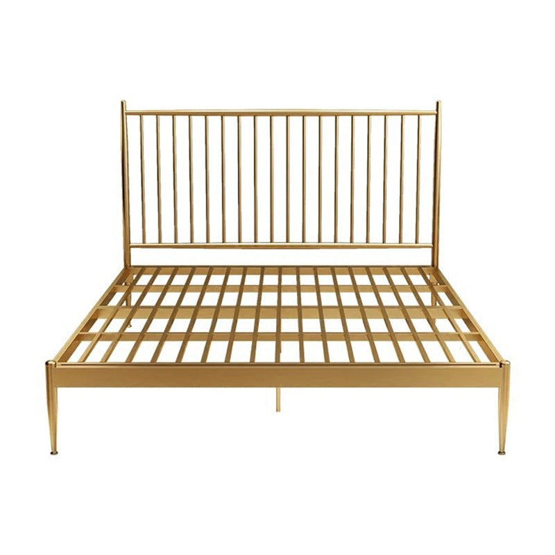 Modern Open-Frame Bed Iron Rectangular Standard Bed with Metal Legs
