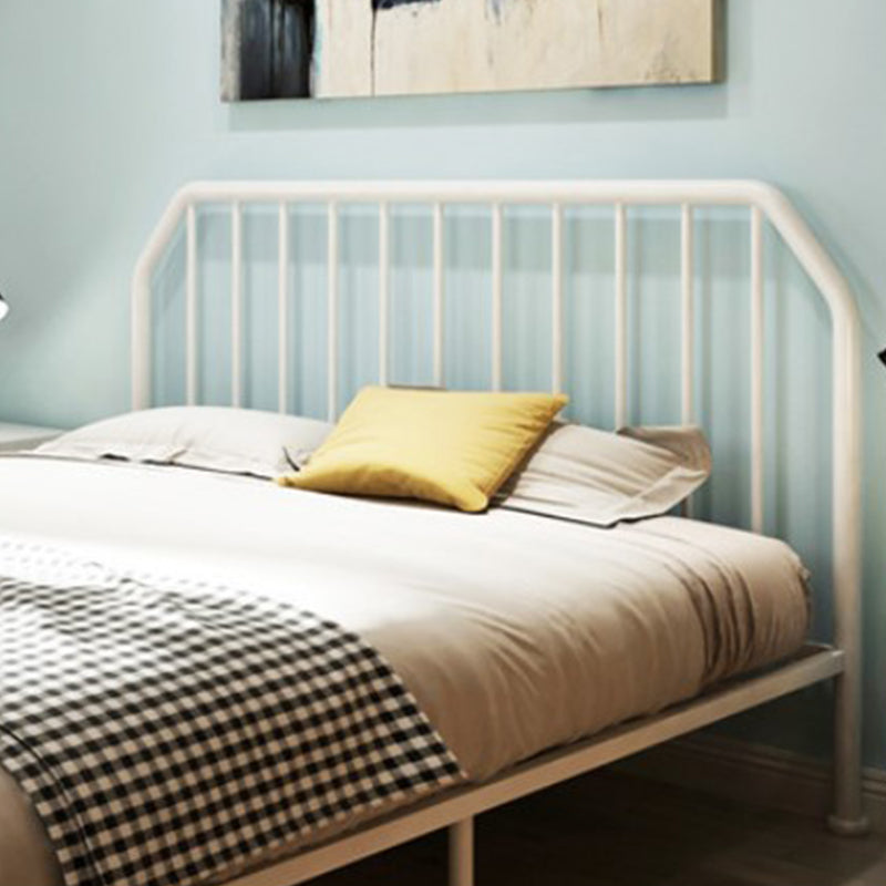 Iron Standard Bed Modern Wire-Grid Open-Frame Bed with Custom Gold Legs