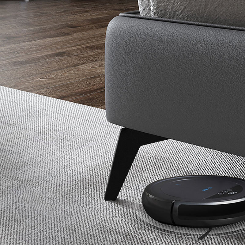 Mid-Century Modern Panel Bed Solid Color Standard Bed With Custom Gold Legs