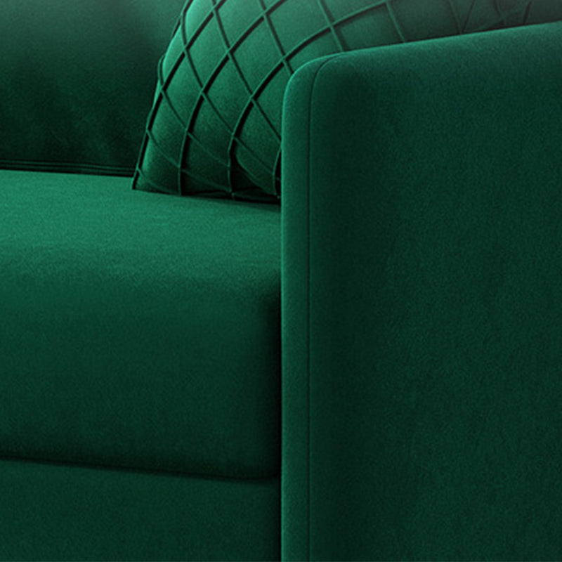 31.49" Wide Velvet Sleeper Sofa Glam Foldable Sofa Bed with Cushion Back