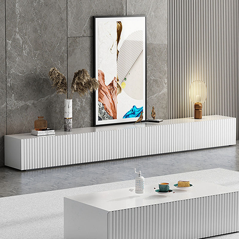 Contemporary TV Stand Console Wood TV Media Stand with Drawers