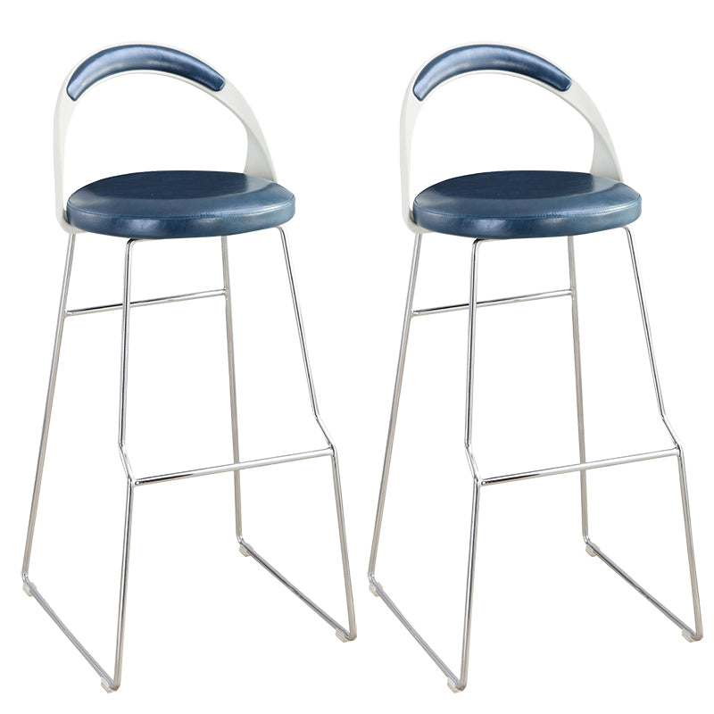 Contemporary Counter Height Stools Blue Bar Stool for Bar Use