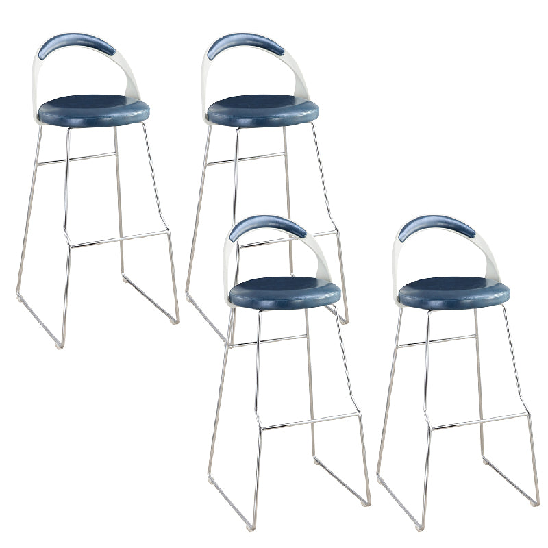 Contemporary Counter Height Stools Blue Bar Stool for Bar Use