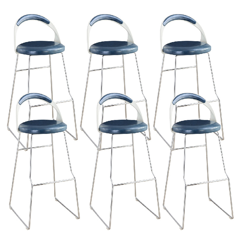 Contemporary Counter Height Stools Blue Bar Stool for Bar Use