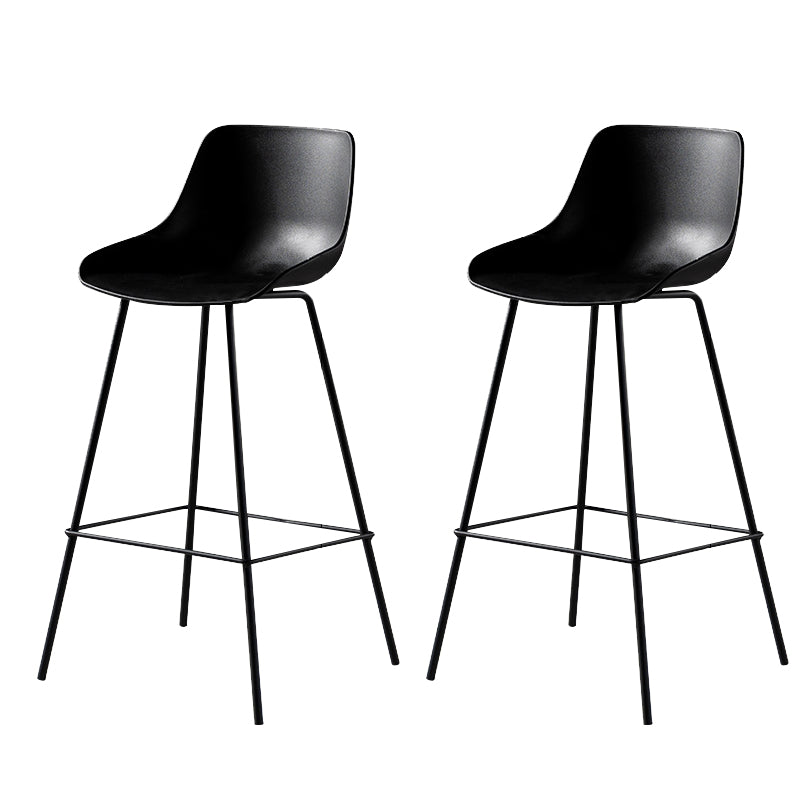 Contemporary Counter Height Stools Plastic Height Bar Stool for Living Room