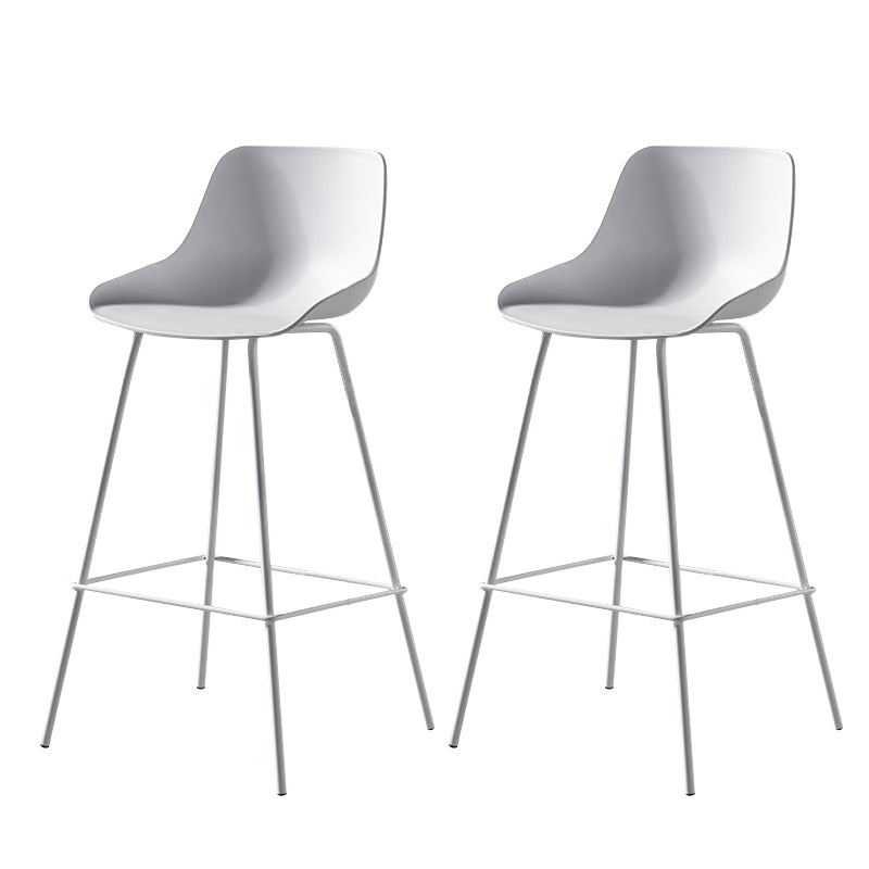 Contemporary Counter Height Stools Plastic Height Bar Stool for Living Room