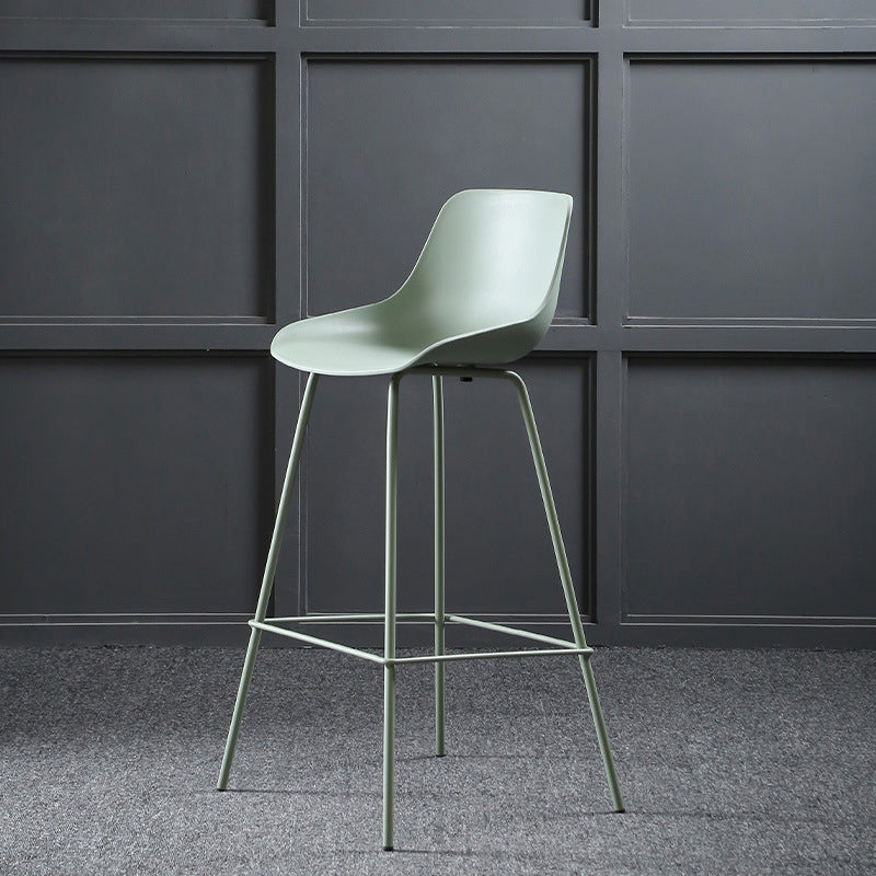 Contemporary Counter Height Stools Plastic Height Bar Stool for Living Room