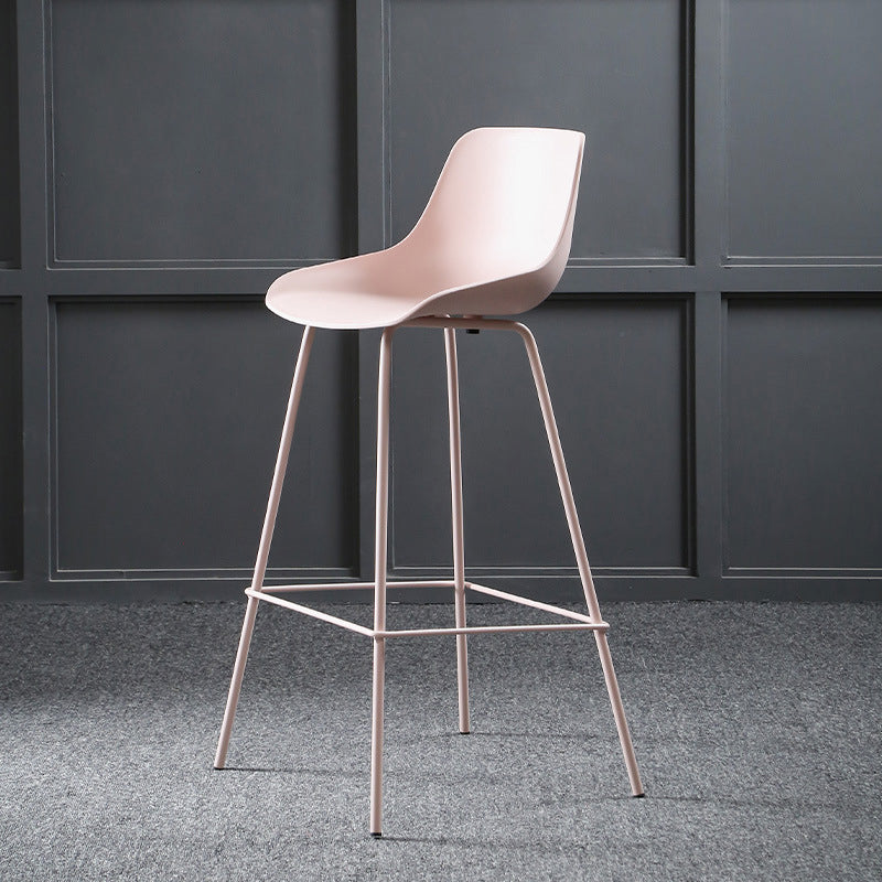 Contemporary Counter Height Stools Plastic Height Bar Stool for Living Room
