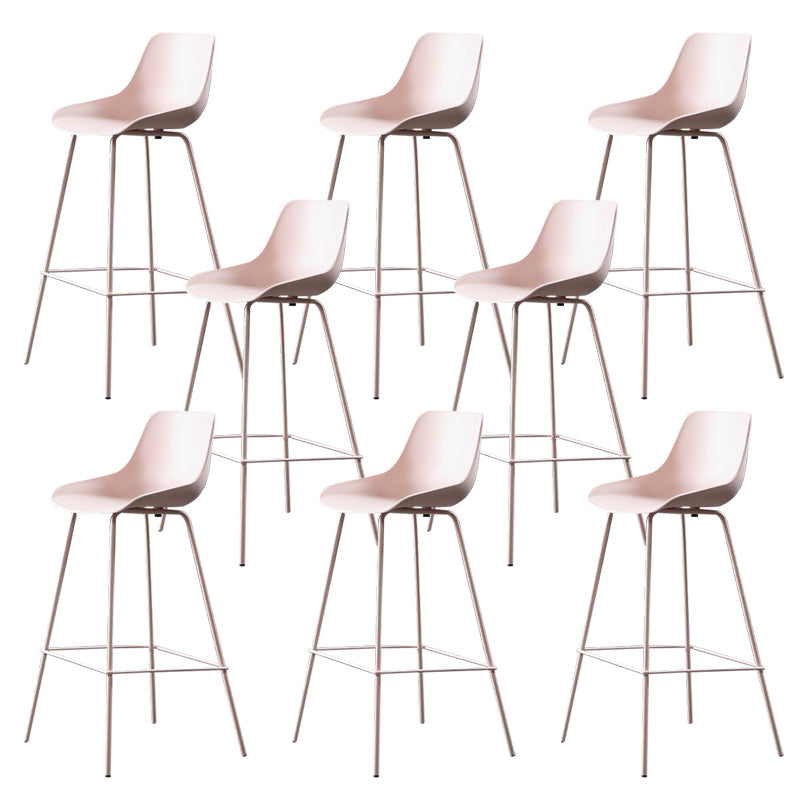 Contemporary Counter Height Stools Plastic Height Bar Stool for Living Room